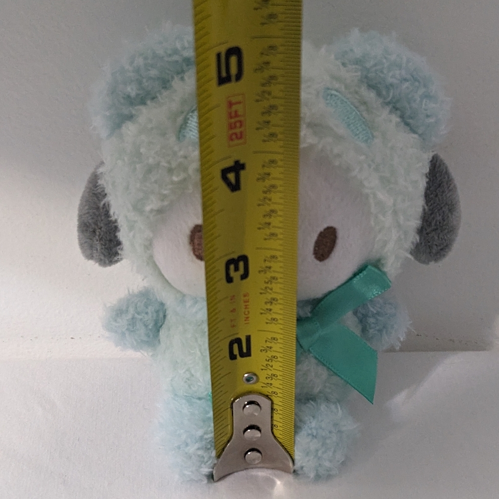 NEW Pochacco Sanrio Cute Plush Keychain Bag Charm - Picture 6 of 6